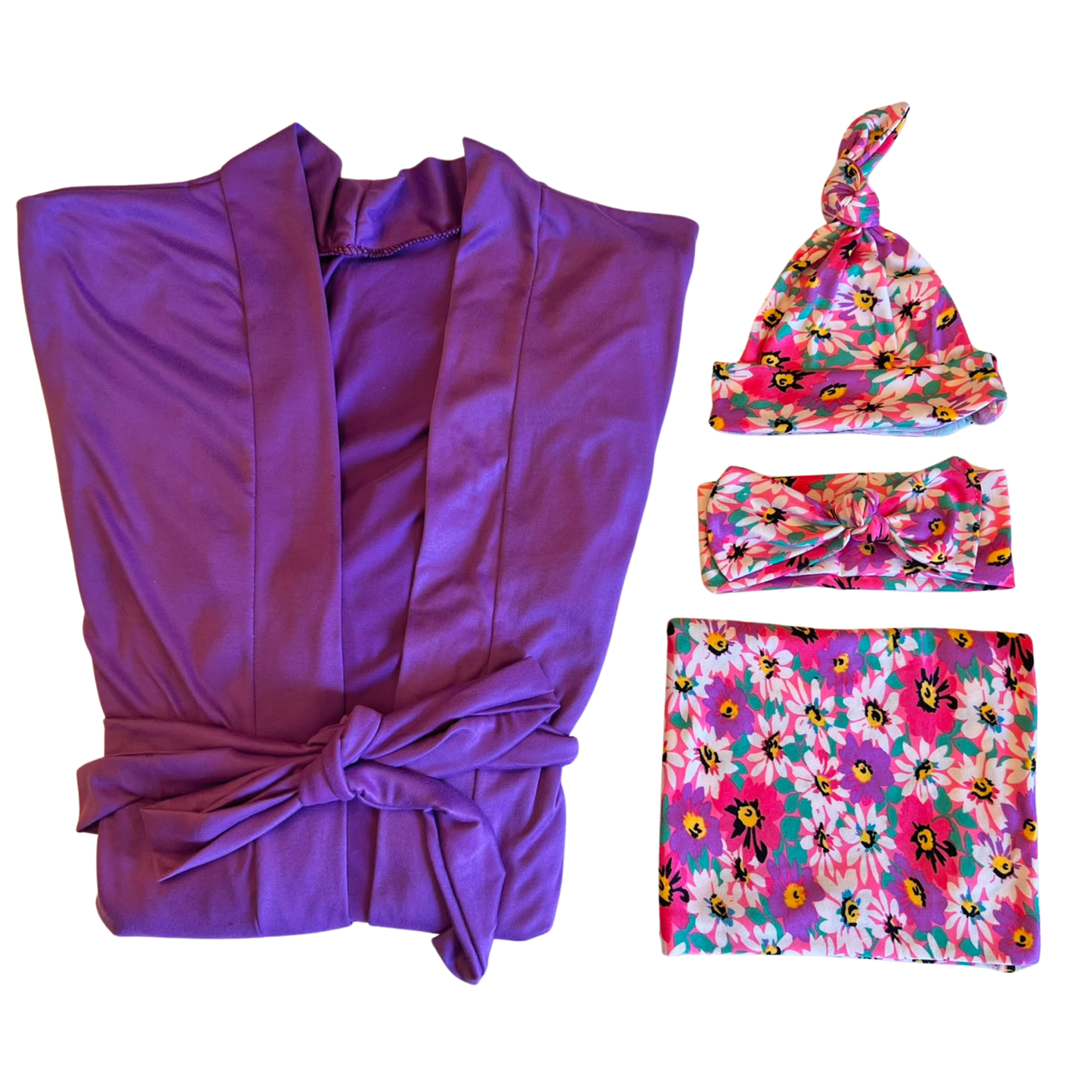 MORADO Y FLORAL